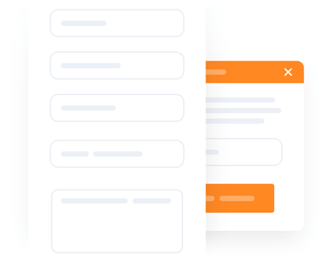 Customizable set of pre-chat survey fields